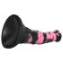 Bad Horse - Dildo de silicona 18cm (negro-rosado)