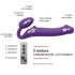 Vibrador violeta sin tirantes Strap-on-me M