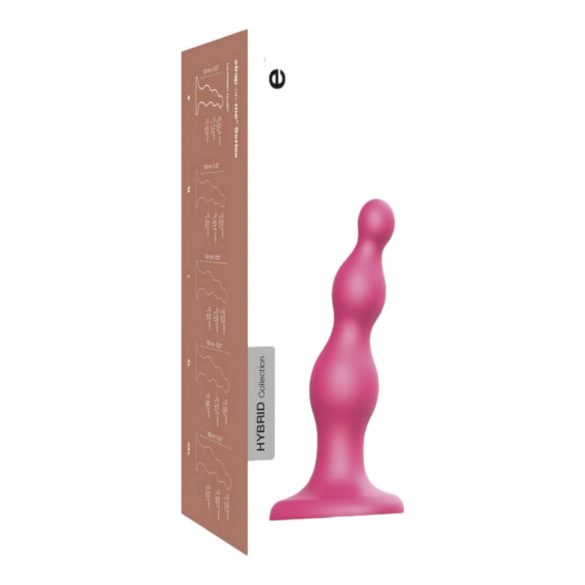 Strap-on-me Beads S - Dildo con cuentas y base (rosa)