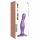 Curvy S con Arnes: Dildo Ondulado con Base (Violeta)