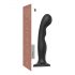 Dildo curvado con base Strap-on-me P&G L negro