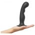 Dildo curvado con base Strap-on-me P&G L negro