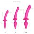 Dildo XXL Realista Strap-on-me 2en1 (rosa)