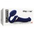 Strap-on-me M - vibrador con ondas de aire (azul)