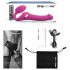 Strap-on-me M - vibrador con ondas de aire (rosa)