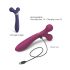 Love to Love Fireball - masajeador vibrador 2en1 recargable (rojo)