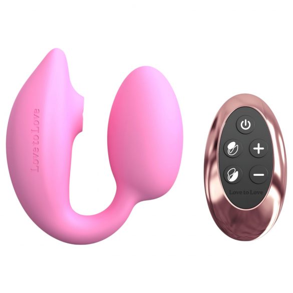 Love to Love Wonder: Vibrador G-spot y clítoris (rosa)