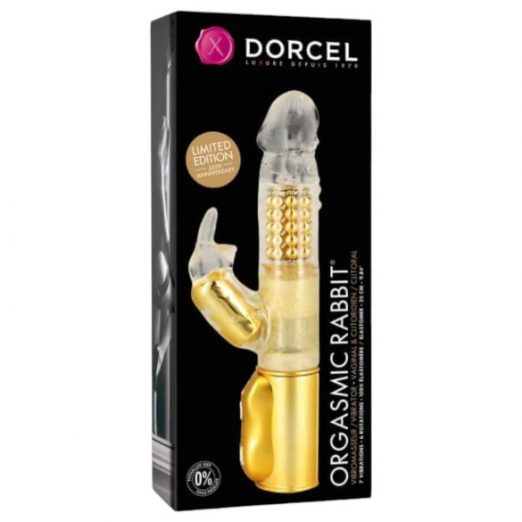 Conejo Orgásmico Dorcel - Vibrador con estimulador (oro)