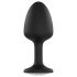 Plug Anal Dorcel Geisha Diamond M con Piedra Blanca (Negro)