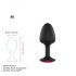 Plug Geisha Ruby M Dorcel - Enchape rosado (negro)