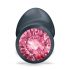 Plug Geisha Dorcel Ruby L - tapón anal con gema rosa (negro)