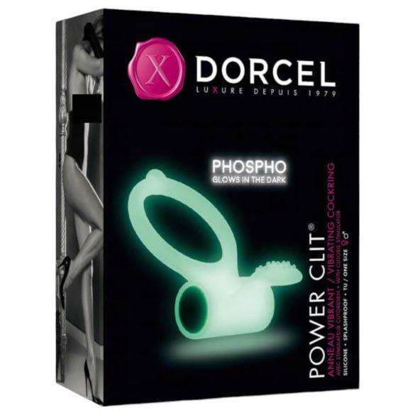 Dorcel - Anillo vibrador fosforescente (blanco)