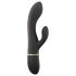 Conejito Glam - Vibrador Recargable con Estimulador en Negro