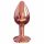 Plug anal diamante S - rosa oro