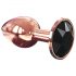 Plug anal diamante S - rosa oro