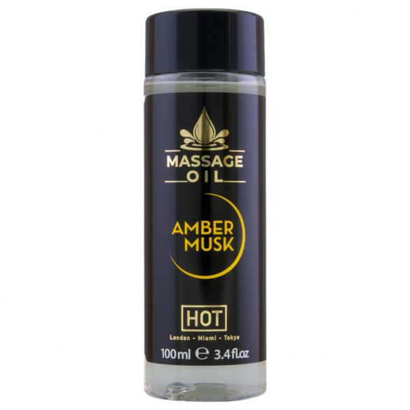 Aceite de masaje HOT - ámbar y almizcle (100ml)