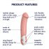 Satisfyer Master - Vibrador recargable y resistente al agua (natural)