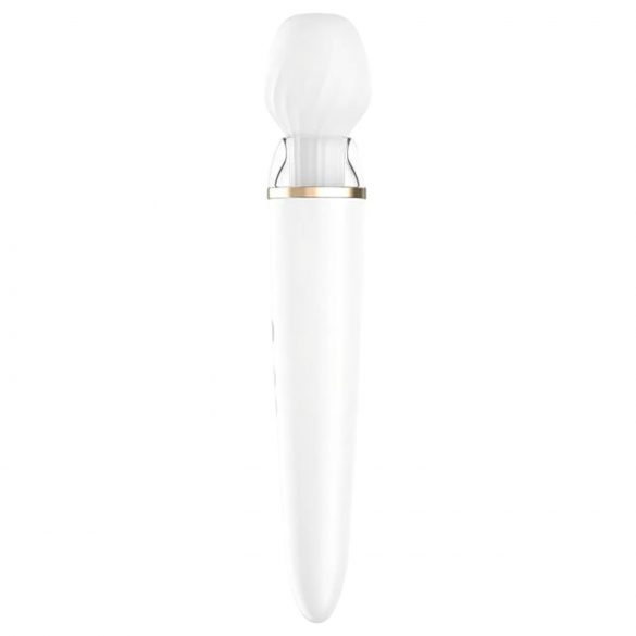 Satisfyer Double Wand-er - vibrador masajeador inteligente (blanco)