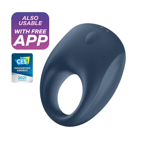 Satisfyer Strong One - anillo vibrante inteligente (azul)