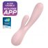 Satisfyer Mono Flex - vibrador inteligente impermeable (rosa claro)