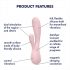 Satisfyer Mono Flex - vibrador inteligente impermeable (rosa claro)