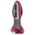 Satisfyer Rotator Plug 2 - vibrador anal con perlas recargable (rojo)