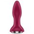 Satisfyer Rotator Plug 2 - vibrador anal con perlas recargable (rojo)