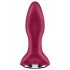 Satisfyer Rotator Plug 2 - vibrador anal con perlas recargable (rojo)