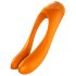 Satisfyer Candy Cane - vibrador doble recargable e impermeable (naranja)