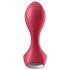 Satisfyer Backdoor Lover - vibrador anal rojo, recargable y resistente al agua