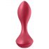 Satisfyer Backdoor Lover - vibrador anal rojo, recargable y resistente al agua