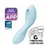 Satisfyer Curvy Trinity 5+ - vibrador inteligente 2 en 1 (azul)