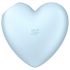 Satisfyer Cutie Heart - Vibrador de succión con batería (azul)