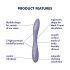 Satisfyer Flex 2 - Vibrador G-spot recargable e impermeable (violeta)