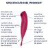 Satisfyer Twirling Pro - vibrador 2en1 inteligente (rojo)