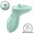 Satisfyer Exciterrr - vibrador con perlas giratorias (verde)