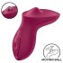 Satisfyer Exciterrr - Vibrador de clítoris giratorio con perlas (rojo)