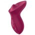 Satisfyer Exciterrr - Vibrador de clítoris giratorio con perlas (rojo)