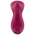 Satisfyer Exciterrr - Vibrador de clítoris giratorio con perlas (rojo)