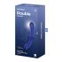 Satisfyer Doble Cristal - Dildo doble de vidrio (azul)