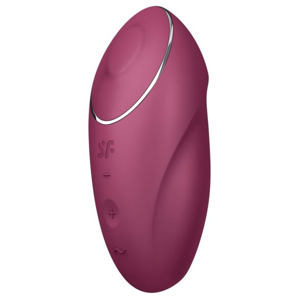 Satisfyer Tap & Climax 1 - Vibra 2 en 1 y estimulador clitorial (rojo)