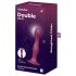 Doble Placer Satisfyer - dildo con peso y ventosa (rojo)