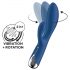 Satisfyer Conejo Giratorio 1 - vibrador azul con brazo dulce