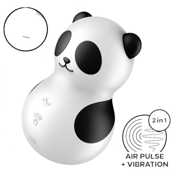 Satisfyer Pocket Panda - Estimulador de clítoris (negro)