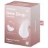 Satisfyer Dew Drop - recargable, impermeable estimulador de clítoris (blanco)