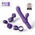 Palo Mágico - vibrador con brazo intercambiable (lila)