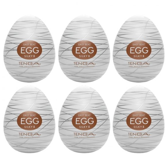 TENGA Egg Silky II - Huevo masturbador (6 uds)