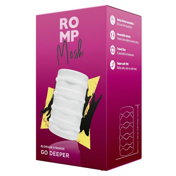 ROMP Mosh - Masturbador flexible para viajeros (transparente)