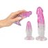 Conjunto de Entrenador Anal Crystal Clear - 3 piezas (transparente-rosa)