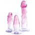 Conjunto de Entrenador Anal Crystal Clear - 3 piezas (transparente-rosa)